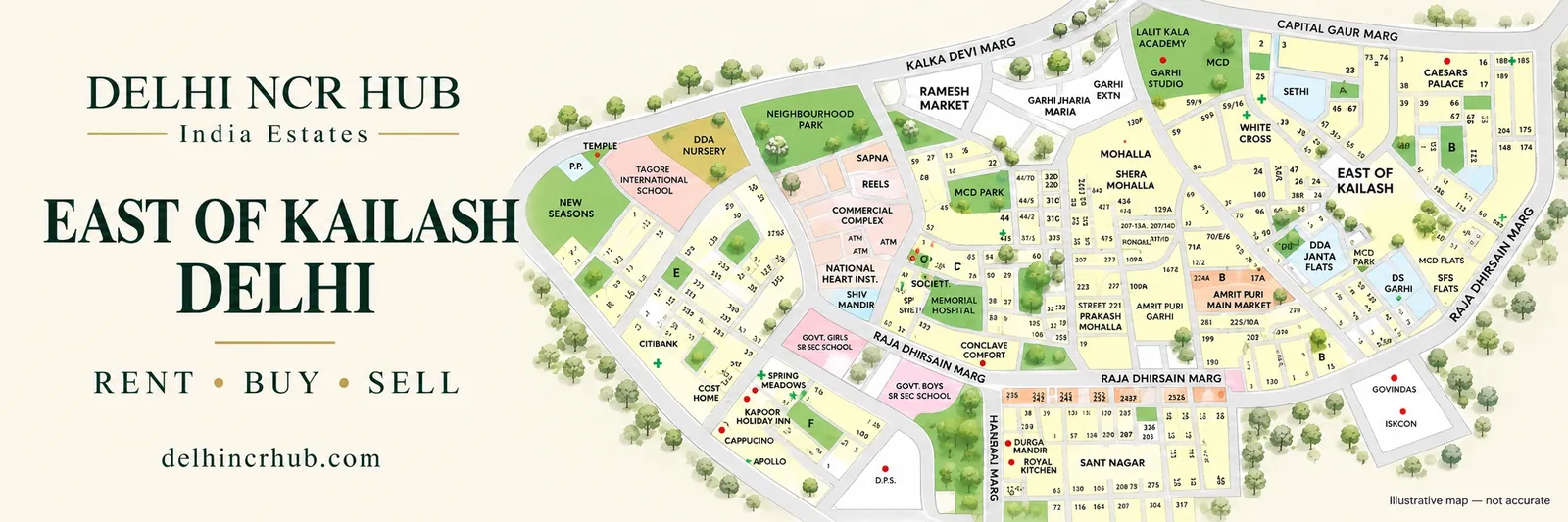 East of Kailash real estate experts, rent, buy and sell, India Estates – Delhi NCR Hub